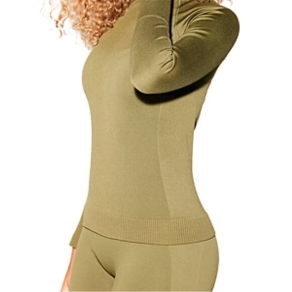 Halfdays Johnson Olive Green Long Sleeve Ski Snow Baselayer XL - Picture 3 of 12